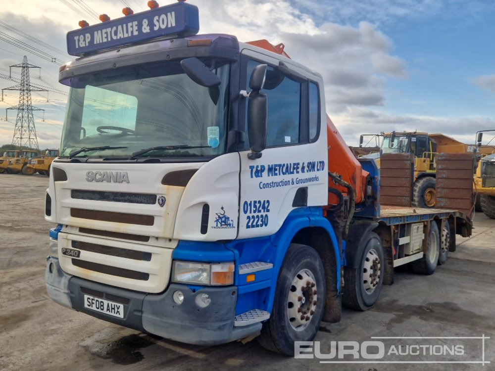 2008 Scania P340 - Автовоз вантажівка, Вантажівка з маніпулятором: фото 1 2008 Scania P340 - Автовоз вантажівка, Вантажівка з маніпулятором: фото 1