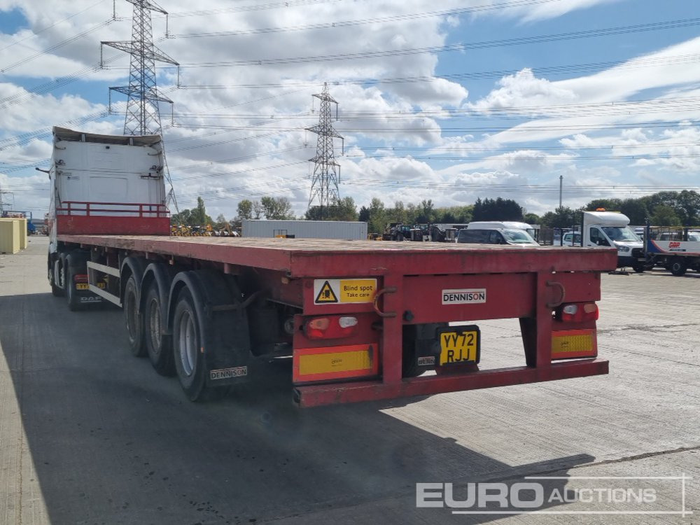 2011 Dennison Tri Axle Flatbed Trailer - Бортовий напівпричіп/ Платформа: фото 3 2011 Dennison Tri Axle Flatbed Trailer - Бортовий напівпричіп/ Платформа: фото 3