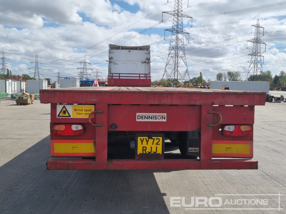 2011 Dennison Tri Axle Flatbed Trailer - Бортовий напівпричіп/ Платформа: фото 4 2011 Dennison Tri Axle Flatbed Trailer - Бортовий напівпричіп/ Платформа: фото 4