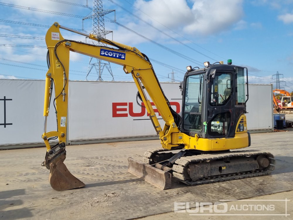 2017 Komatsu PC55MR-3 - Міні-екскаватор: фото 1 2017 Komatsu PC55MR-3 - Міні-екскаватор: фото 1
