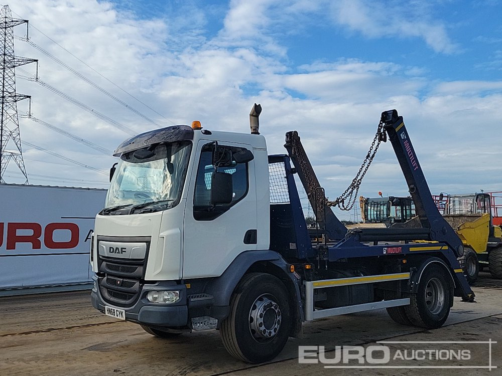 2018 DAF LF260 - Скіповий навантажувач вантажівка: фото 1 2018 DAF LF260 - Скіповий навантажувач вантажівка: фото 1