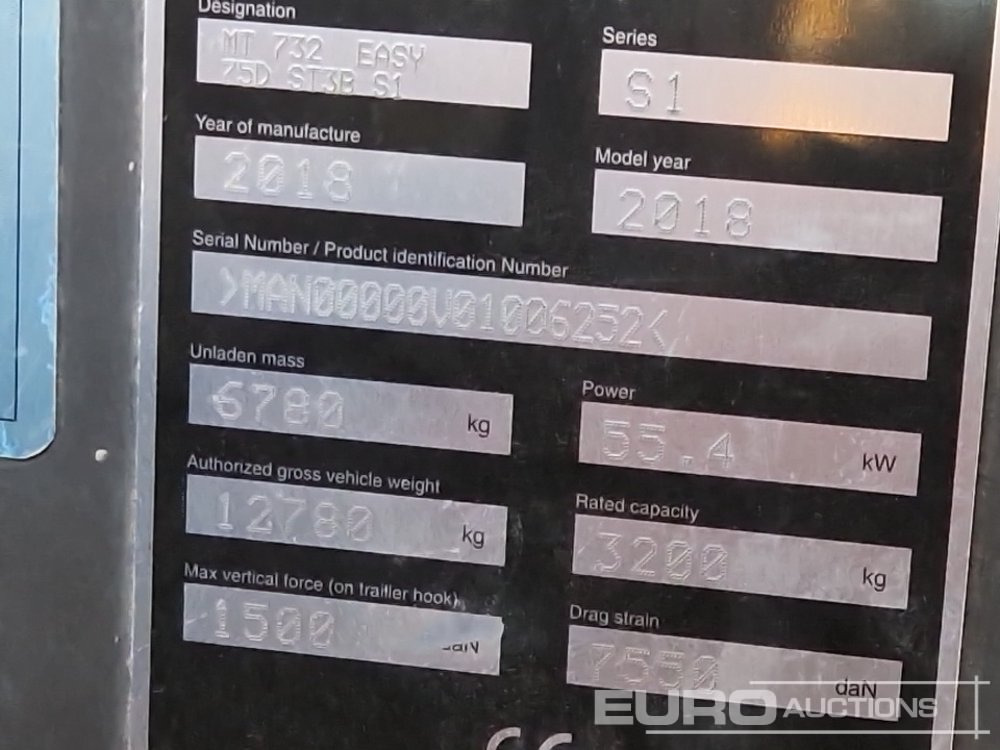 Навантажувач телескопічний 2018 Manitou MT732 Easy: фото 38 Навантажувач телескопічний 2018 Manitou MT732 Easy: фото 38