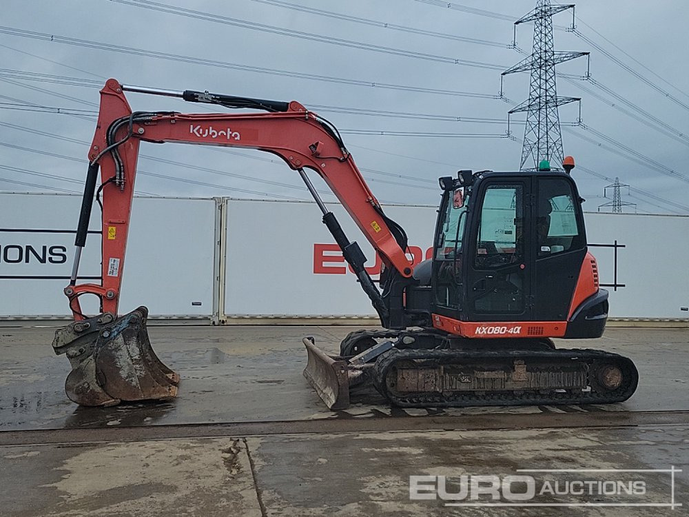 2019 Kubota KX080-4A - Міні-екскаватор: фото 2 2019 Kubota KX080-4A - Міні-екскаватор: фото 2