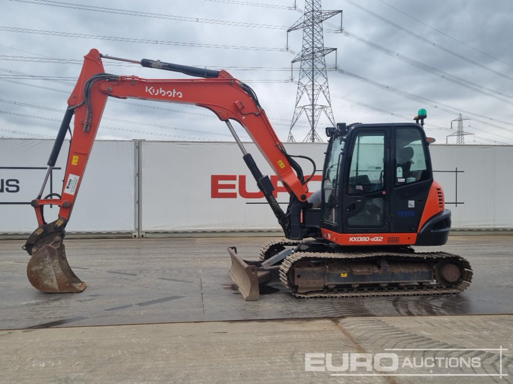 2020 Kubota KX080-4A - Міні-екскаватор: фото 2 2020 Kubota KX080-4A - Міні-екскаватор: фото 2