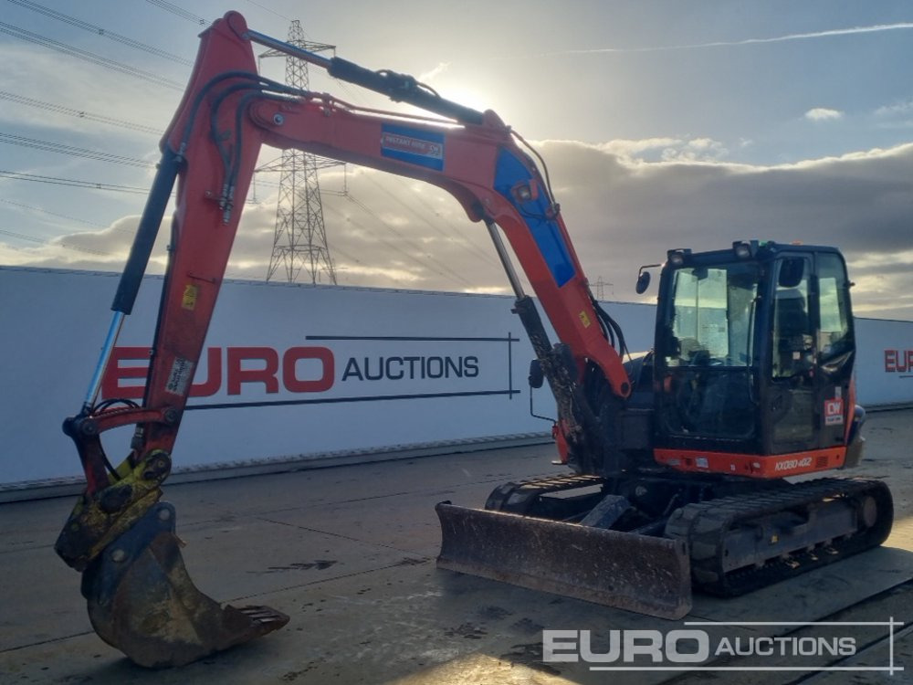 2021 Kubota KX080-4A2 - Міні-екскаватор: фото 1 2021 Kubota KX080-4A2 - Міні-екскаватор: фото 1