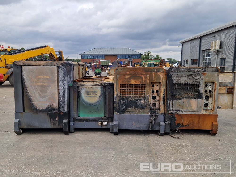 Atlas Copco QAS100 Generator, 4 Cylinder Engine, QAS60 ST3 60kVA Generator, 4 Cylinder Engine (2 of), QAS40 Generator, 4 Cylinder Engine (Fire Damage) - Електричний генератор: фото 2 Atlas Copco QAS100 Generator, 4 Cylinder Engine, QAS60 ST3 60kVA Generator, 4 Cylinder Engine (2 of), QAS40 Generator, 4 Cylinder Engine (Fire Damage) - Електричний генератор: фото 2