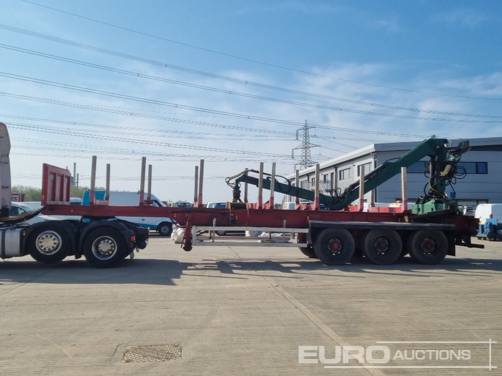Crane Freuhauf Tri Axle Timber Trailer, Rear Mounted Crane - Напівпричіп лісовоз: фото 2 Crane Freuhauf Tri Axle Timber Trailer, Rear Mounted Crane - Напівпричіп лісовоз: фото 2