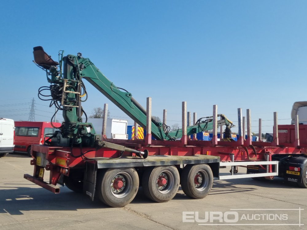 Crane Freuhauf Tri Axle Timber Trailer, Rear Mounted Crane - Напівпричіп лісовоз: фото 5 Crane Freuhauf Tri Axle Timber Trailer, Rear Mounted Crane - Напівпричіп лісовоз: фото 5