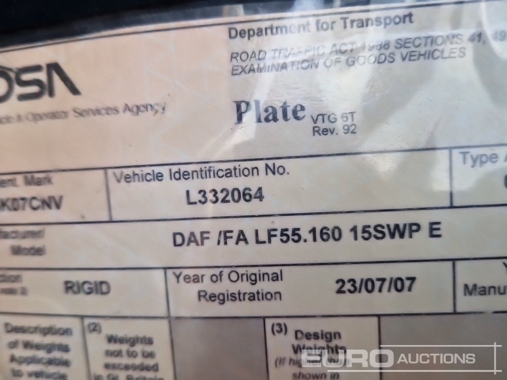 Підмітально-прибиральна машина DAF LF55.160: фото 42