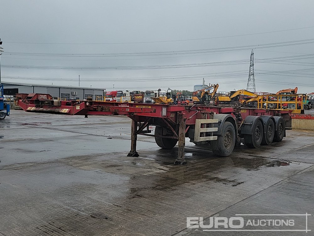 Dennison 4 Axle 2x20`Twist & Lock Multi-Functional Skeleton Trailer - Бортовий напівпричіп/ Платформа: фото 1 Dennison 4 Axle 2x20`Twist & Lock Multi-Functional Skeleton Trailer - Бортовий напівпричіп/ Платформа: фото 1