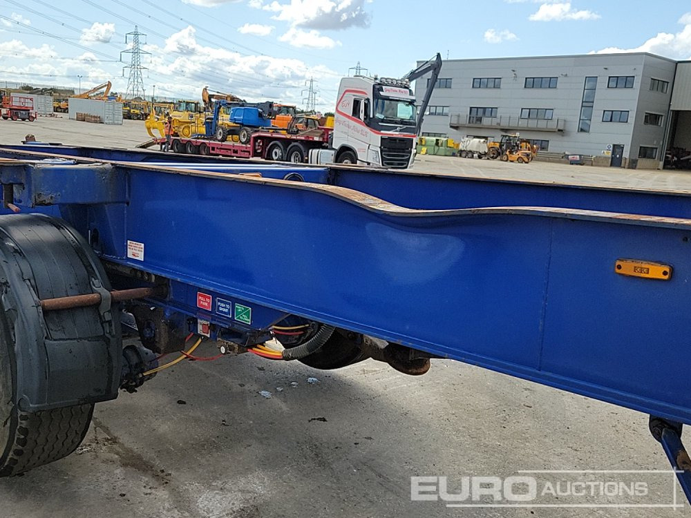 Бортовий напівпричіп/ Платформа Dennison Trailers Tri Axle Skelton Trailer, Lift Axle: фото 20