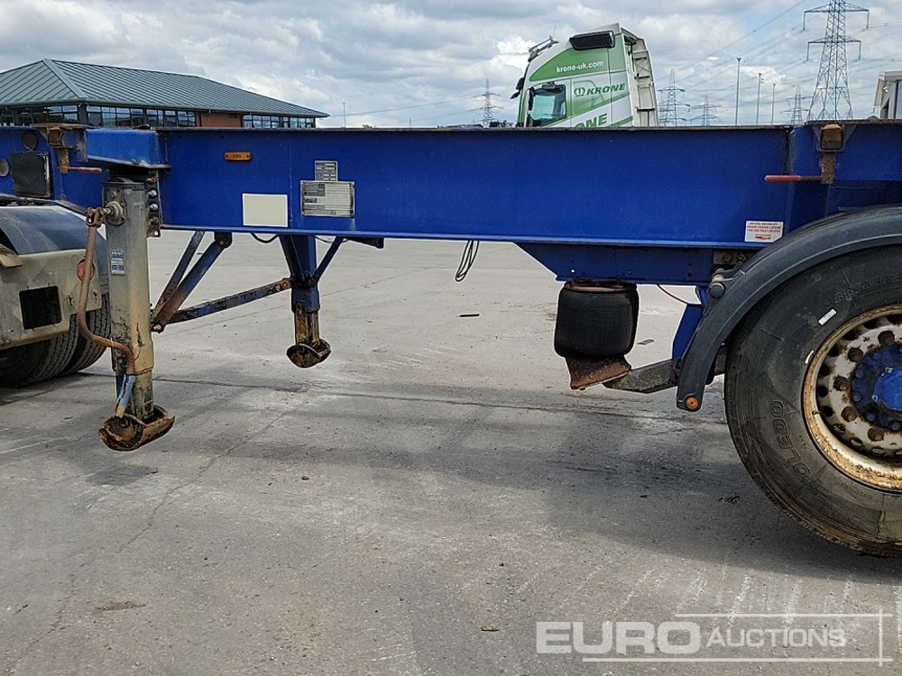 Бортовий напівпричіп/ Платформа Dennison Trailers Tri Axle Skelton Trailer, Lift Axle: фото 30