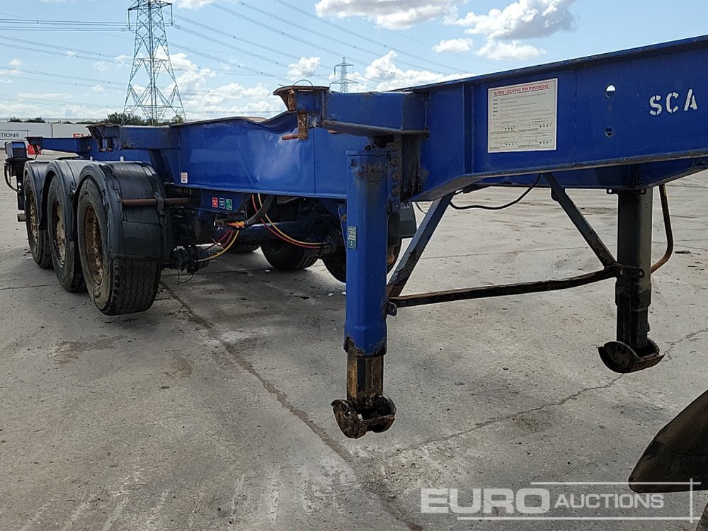 Бортовий напівпричіп/ Платформа Dennison Trailers Tri Axle Skelton Trailer, Lift Axle: фото 23