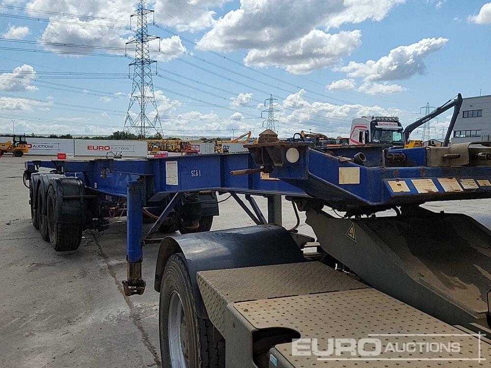 Бортовий напівпричіп/ Платформа Dennison Trailers Tri Axle Skelton Trailer, Lift Axle: фото 25