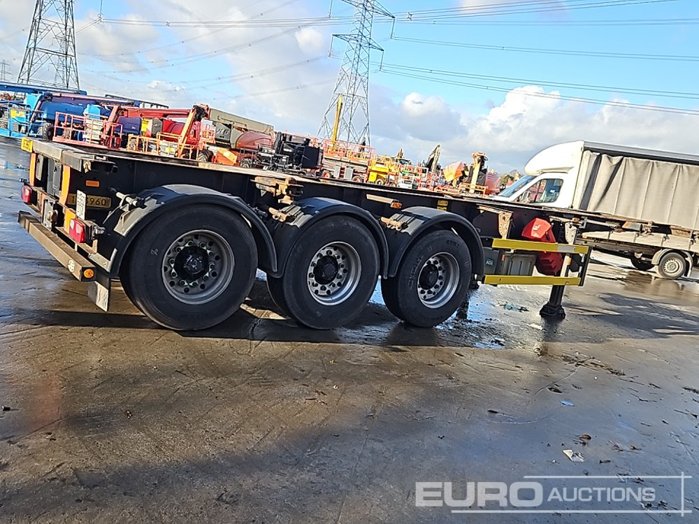 Groenewegen Tri Axle Skeleton Trailer, Twist & Lock - Бортовий напівпричіп/ Платформа: фото 5 Groenewegen Tri Axle Skeleton Trailer, Twist & Lock - Бортовий напівпричіп/ Платформа: фото 5