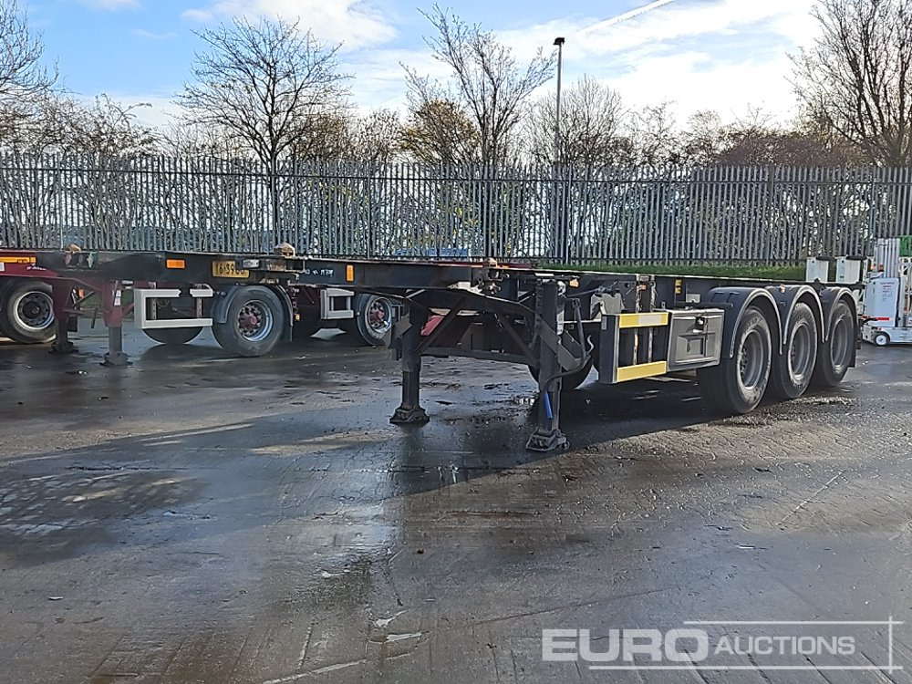 Groenewegen Tri Axle Skeleton Trailer, Twist & Lock - Бортовий напівпричіп/ Платформа: фото 1 Groenewegen Tri Axle Skeleton Trailer, Twist & Lock - Бортовий напівпричіп/ Платформа: фото 1