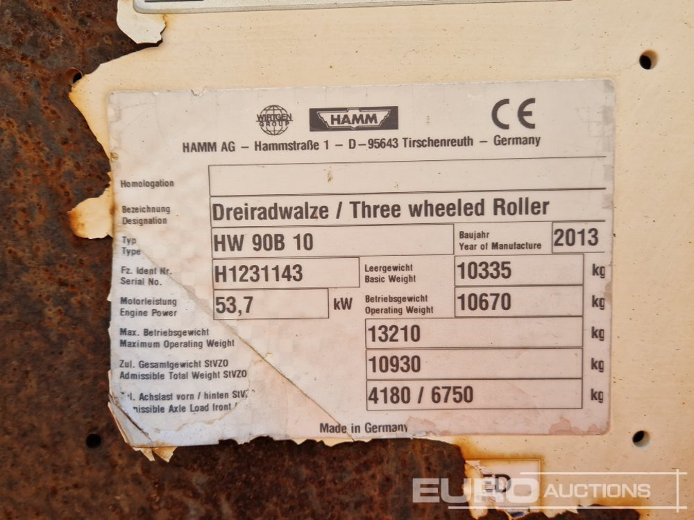 Дорожній каток Hamm HW90B-10: фото 32