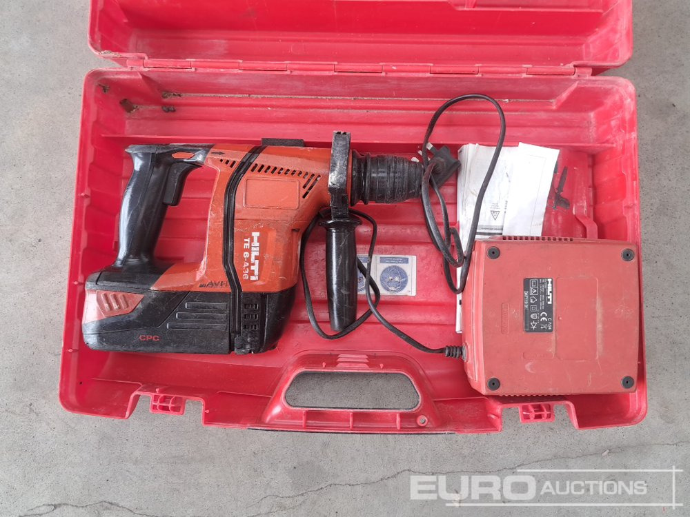 Будівельне обладнання Hilti TE6-A36 Cordless Hammer Drill/Breaker, Charger, Battery: фото 10