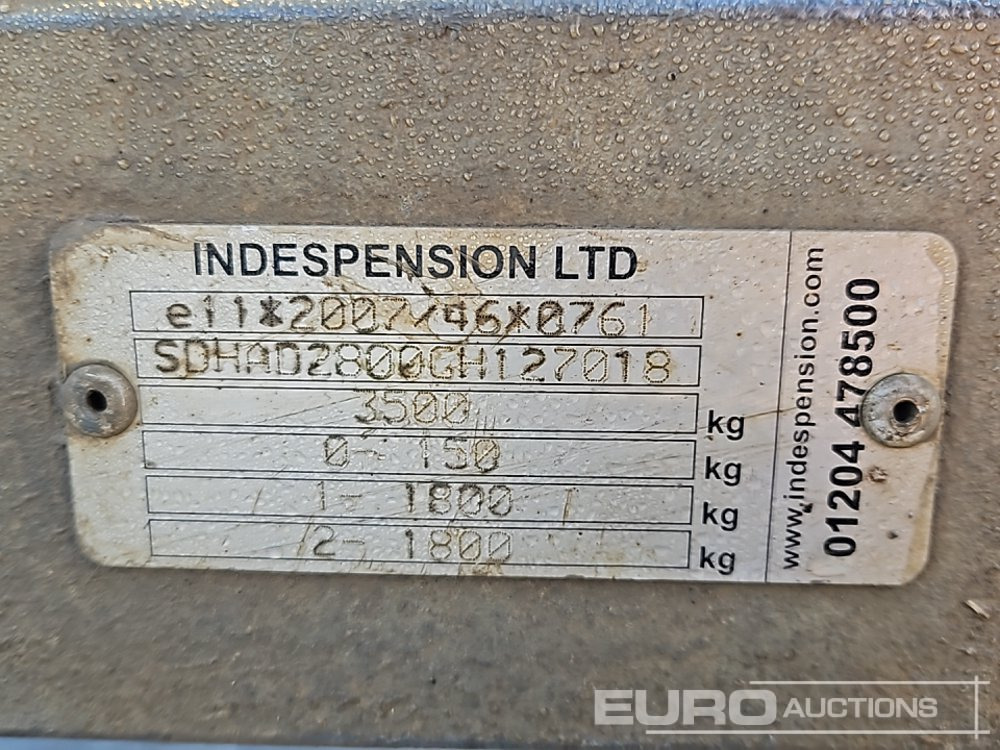 Причіп для перевезення спецтехніки Indespension 3.5 Ton: фото 25