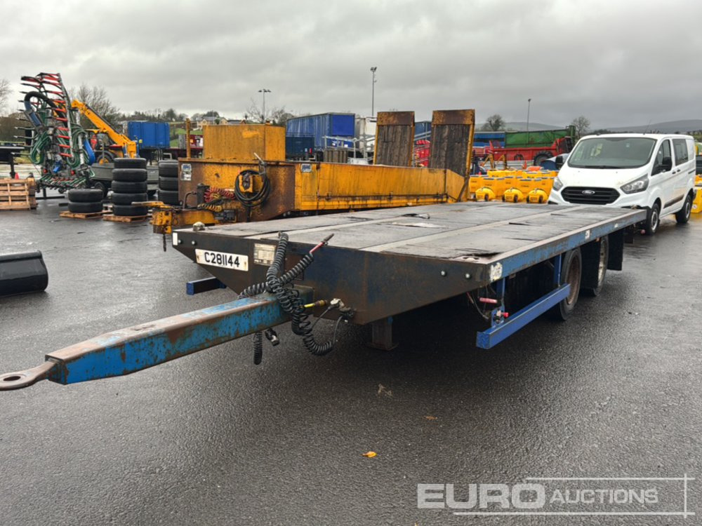 MAC Twin Axle Drawbar Drag Trailer, Twist Locks - Бортовий причіп/ Платформа: фото 1 MAC Twin Axle Drawbar Drag Trailer, Twist Locks - Бортовий причіп/ Платформа: фото 1