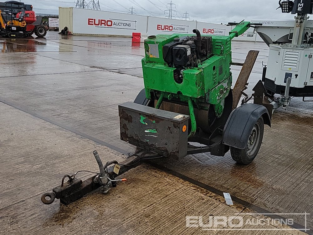Pedestrian Single Drum Vibrating Roller, Single Axle Trailer - Асфальтоукладальна машина: фото 1 Pedestrian Single Drum Vibrating Roller, Single Axle Trailer - Асфальтоукладальна машина: фото 1