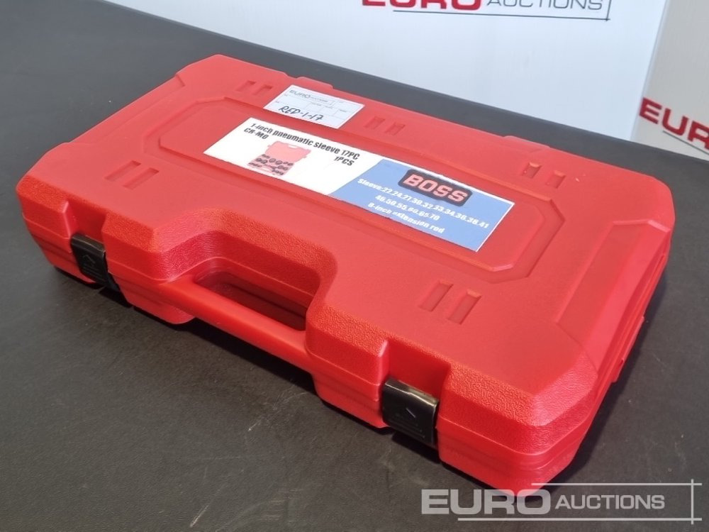 Unused 2025 Boss 1" 17pc Pneumatic Socket Set, 8" Extension Rod - Обладнання для гаражів/ Майстерень: фото 3 Unused 2025 Boss 1" 17pc Pneumatic Socket Set, 8" Extension Rod - Обладнання для гаражів/ Майстерень: фото 3