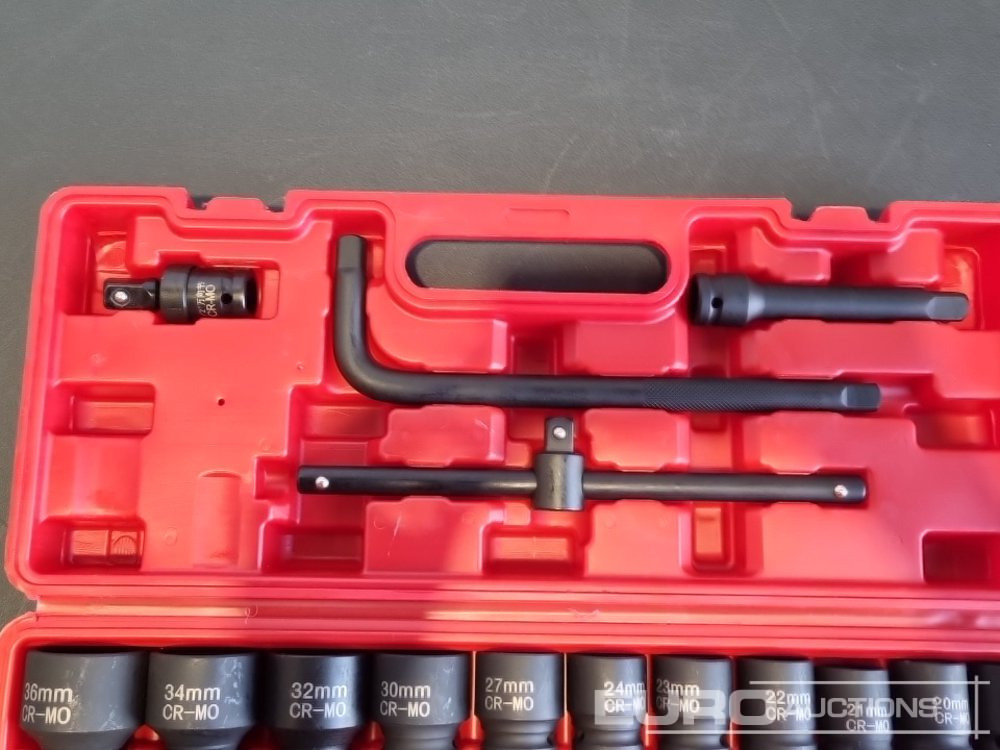 Unused 2025 Boss 1/2" 28pc Pneumatic Short Sleeve Socket Set, 3" Connecting Rod, 5" Connecting Rod Universal Joint, 10" Sliding Rod, 10" Bending Rod Adapter 3/4"-1/2" - Обладнання для гаражів/ Майстерень: фото 5 Unused 2025 Boss 1/2" 28pc Pneumatic Short Sleeve Socket Set, 3" Connecting Rod, 5" Connecting Rod Universal Joint, 10" Sliding Rod, 10" Bending Rod Adapter 3/4"-1/2" - Обладнання для гаражів/ Майстерень: фото 5