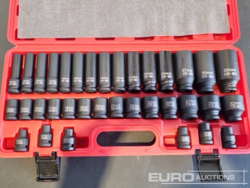 Unused 2025 Boss 1/2" 35pc Pneumatic Long & Short Sleeve Socket Set - Обладнання для гаражів/ Майстерень: фото 5 Unused 2025 Boss 1/2" 35pc Pneumatic Long & Short Sleeve Socket Set - Обладнання для гаражів/ Майстерень: фото 5