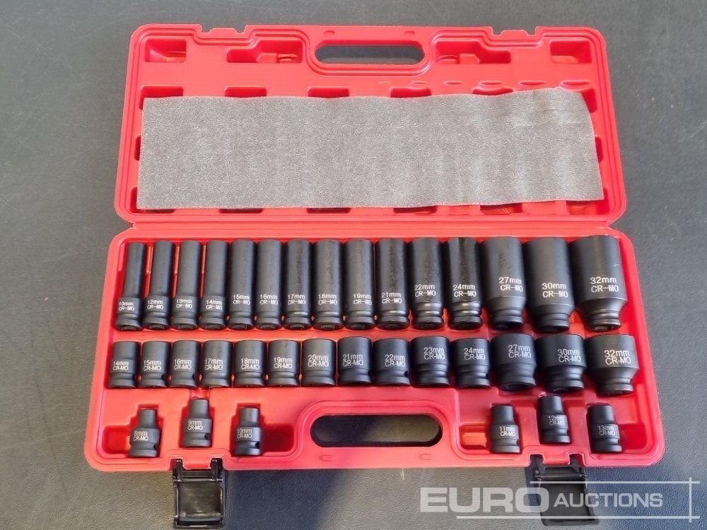 Unused 2025 Boss 1/2" 35pc Pneumatic Long & Short Sleeve Socket Set - Обладнання для гаражів/ Майстерень: фото 4 Unused 2025 Boss 1/2" 35pc Pneumatic Long & Short Sleeve Socket Set - Обладнання для гаражів/ Майстерень: фото 4