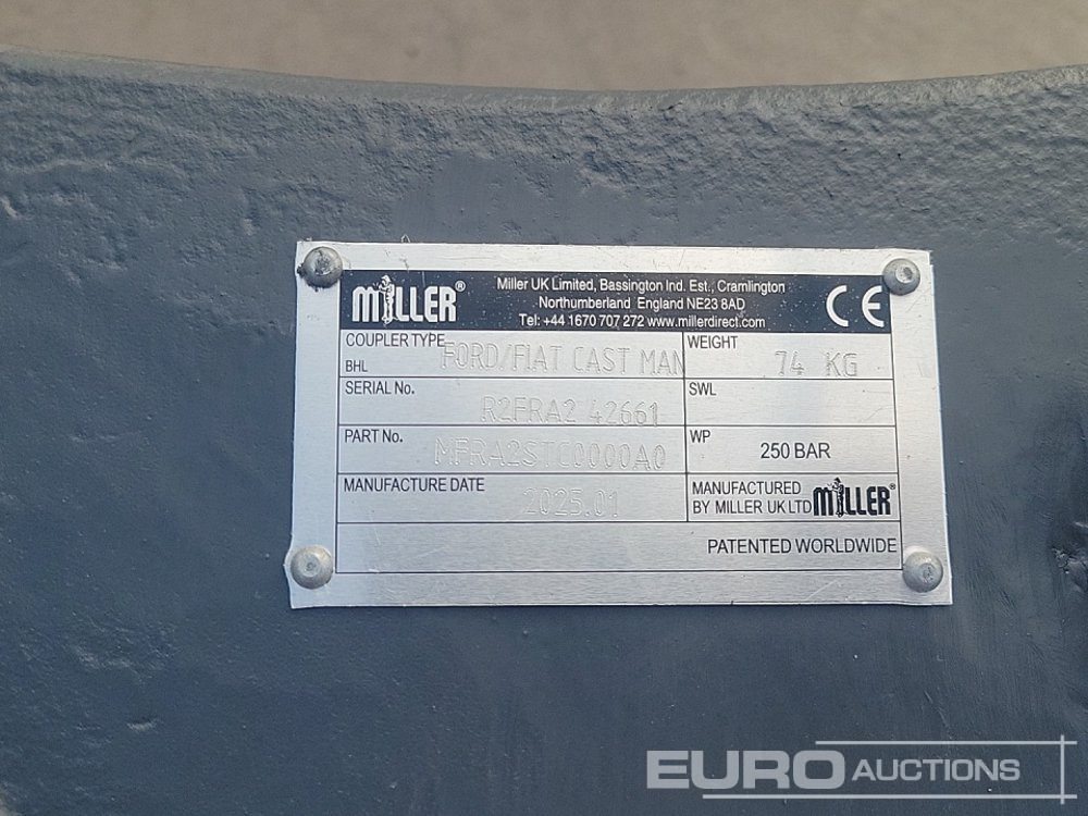 Зчіпний пристрій Unused 2025 Miller Manual QH 45mm Pin to suit 4-6 Ton Excavator: фото 17