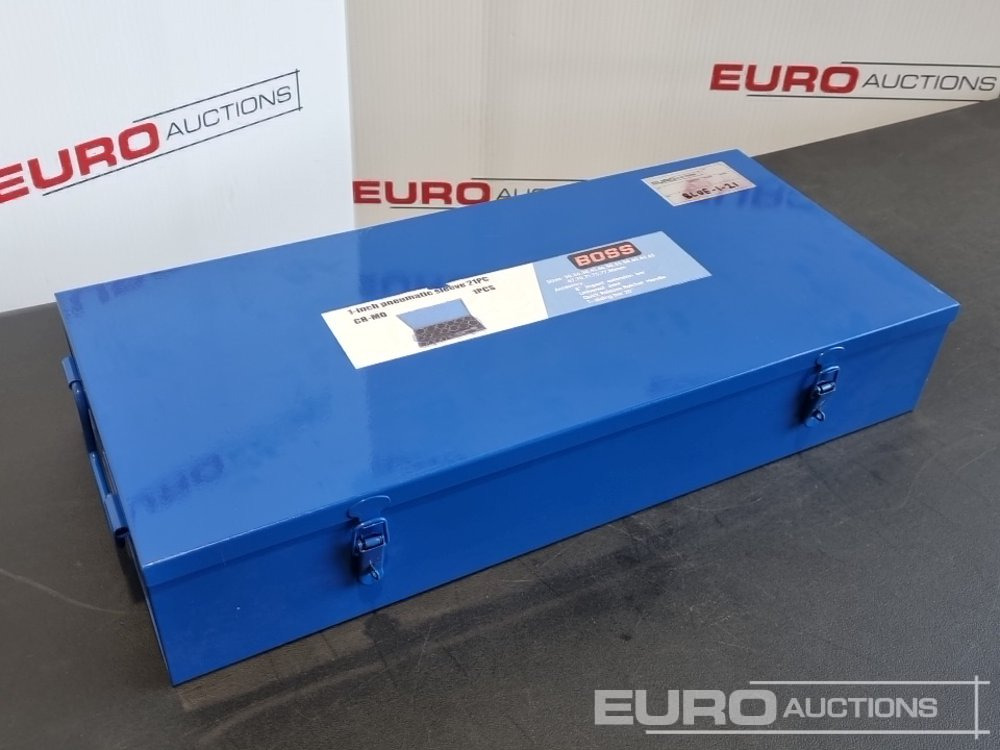 Unused Boss 1" 21pc Pneumatic Socket Set, 8" Impact Extension Bar, Universal Joint, Quick Release Ratchet Handle, 20" T-sliding Bar - Обладнання для гаражів/ Майстерень: фото 1 Unused Boss 1" 21pc Pneumatic Socket Set, 8" Impact Extension Bar, Universal Joint, Quick Release Ratchet Handle, 20" T-sliding Bar - Обладнання для гаражів/ Майстерень: фото 1