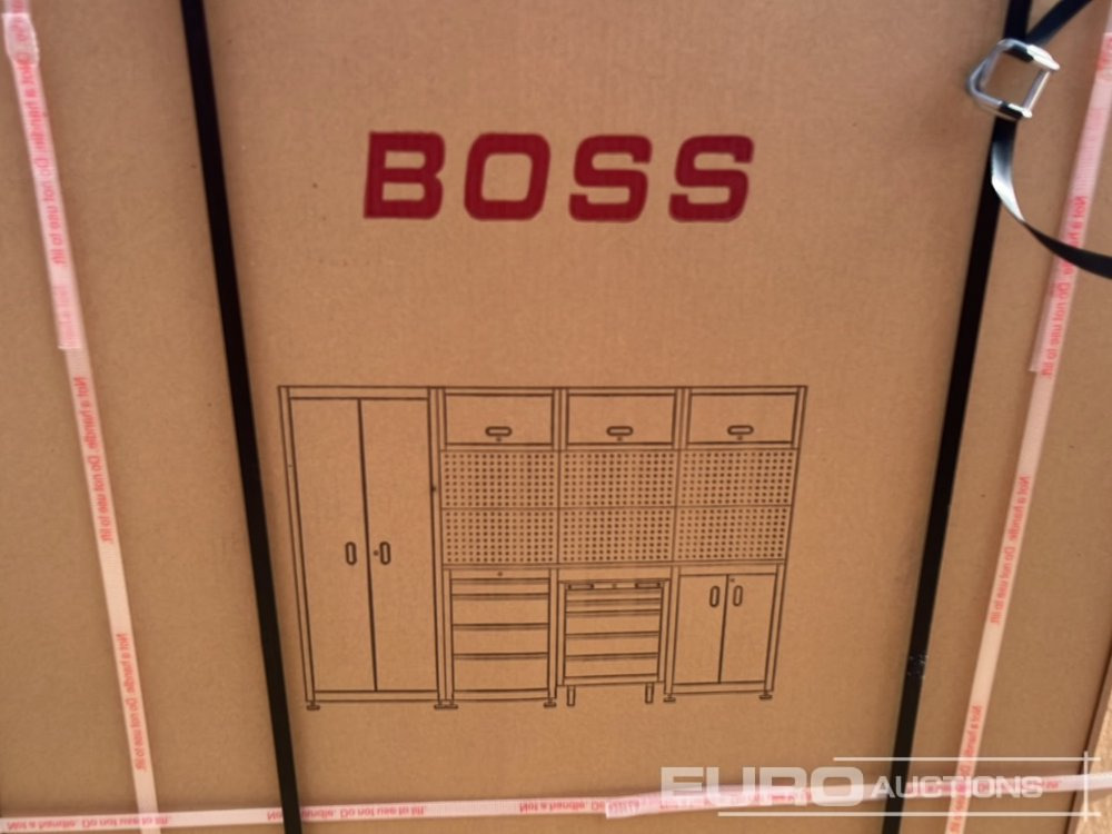 Обладнання для гаражів/ Майстерень Unused Boss 2.6m 9 Drawer, 5 Cabinet Tool Station (3 boxes): фото 24