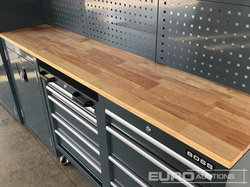 Обладнання для гаражів/ Майстерень Unused Boss 2.6m 9 Drawer, 5 Cabinet Tool Station (3 boxes): фото 17
