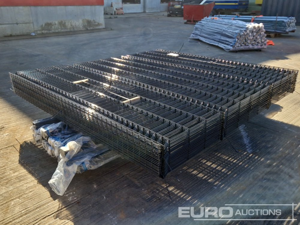 Unused Galvanised & Powder Coated Heavy Duty (5mm) Wire Mesh Fencing, 25 x H2.4m x W2.2m Panels, 26 x 60mm x 60mm x3m Posts, with Fittings (Black) - Будівельне обладнання: фото 5 Unused Galvanised & Powder Coated Heavy Duty (5mm) Wire Mesh Fencing, 25 x H2.4m x W2.2m Panels, 26 x 60mm x 60mm x3m Posts, with Fittings (Black) - Будівельне обладнання: фото 5