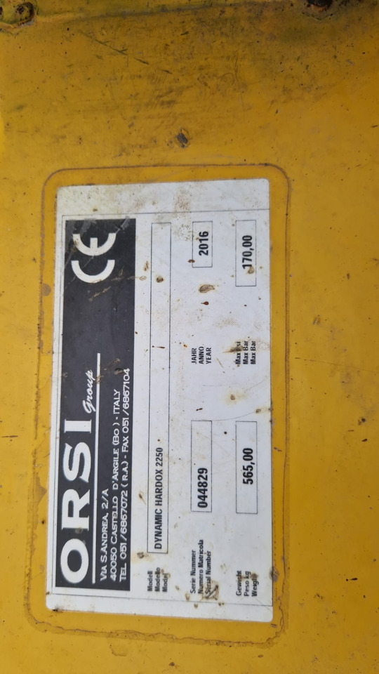 Orsi Trincia erba legna usata Dynamic Hardox 2250 - Косарка-подрібнювач: фото 2 Orsi Trincia erba legna usata Dynamic Hardox 2250 - Косарка-подрібнювач: фото 2