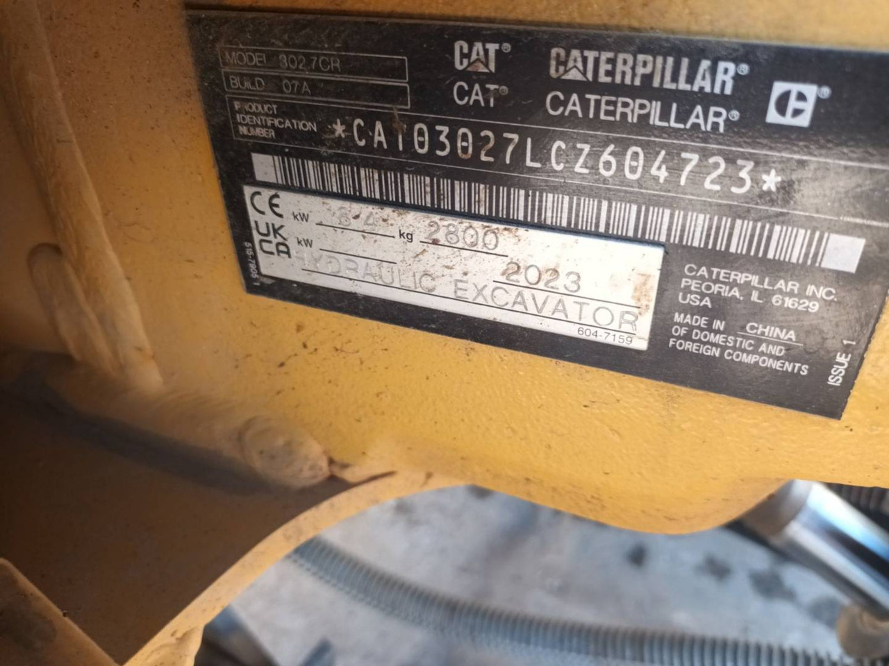 Гусеничний екскаватор CAT 302.7: фото 6 Гусеничний екскаватор CAT 302.7: фото 6