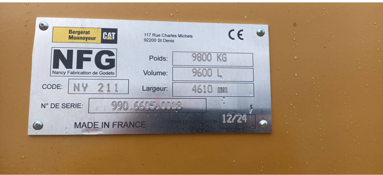 CAT 990/H/K/9600L/4610MM:GODET - Ківш: фото 4 CAT 990/H/K/9600L/4610MM:GODET - Ківш: фото 4