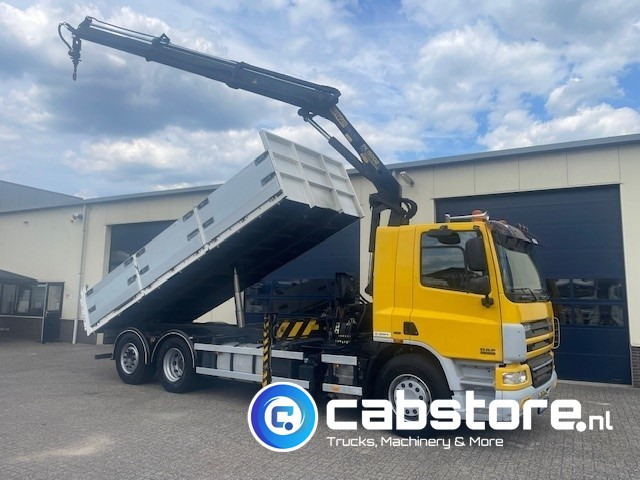 DAF CF 75.310 FAN 6x2 Euro 5 - MANUAL - Bouwjaar 2008 - Kipper - Palfinger PK 15002 Performance - Km 550.899 - Good condition! - Вантажівка з маніпулятором: фото 1 DAF CF 75.310 FAN 6x2 Euro 5 - MANUAL - Bouwjaar 2008 - Kipper - Palfinger PK 15002 Performance - Km 550.899 - Good condition! - Вантажівка з маніпулятором: фото 1