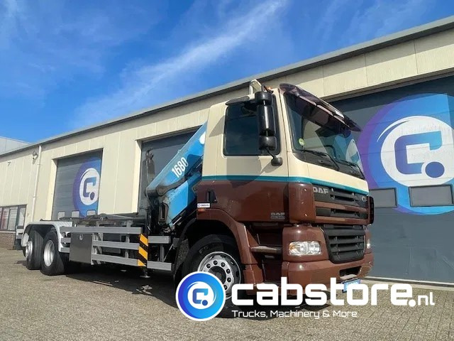 DAF CF 85.340 6X2 Euro 3 - Haakarm containersystem - Hooklift - Abrollkipper - Year 2004 - HMF 1680-K2 Crane - Grua - Ladekran - Autolaadkraan - Гаковий мультиліфт вантажівка, Вантажівка з маніпулятором: фото 4 DAF CF 85.340 6X2 Euro 3 - Haakarm containersystem - Hooklift - Abrollkipper - Year 2004 - HMF 1680-K2 Crane - Grua - Ladekran - Autolaadkraan - Гаковий мультиліфт вантажівка, Вантажівка з маніпулятором: фото 4