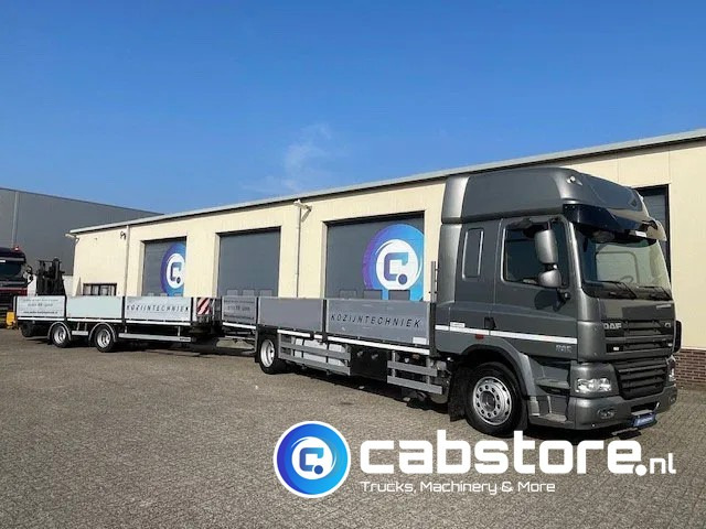 DAF CF 85 .360 4x2 Euro 5 - Open laadbak + WebTrailer open laadbak - Year 2012 - Good condition - Бортова вантажівка/ Платформа: фото 1 DAF CF 85 .360 4x2 Euro 5 - Open laadbak + WebTrailer open laadbak - Year 2012 - Good condition - Бортова вантажівка/ Платформа: фото 1