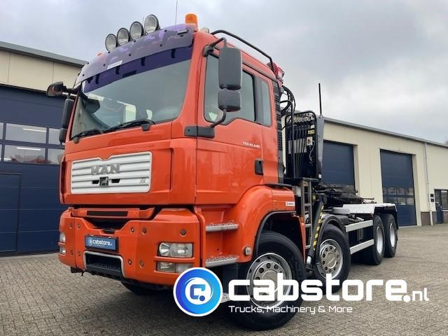 MAN TGA 41.440 8X4 BB Palfinger Epsilon Z-Kraan bouwjaar 2011 + NCH 30 Ton's Kabel-containersyteem - Handgeschakeld - Bouwjaar 2007 - Km 582.782 - Вантажівка з маніпулятором: фото 1 MAN TGA 41.440 8X4 BB Palfinger Epsilon Z-Kraan bouwjaar 2011 + NCH 30 Ton's Kabel-containersyteem - Handgeschakeld - Bouwjaar 2007 - Km 582.782 - Вантажівка з маніпулятором: фото 1