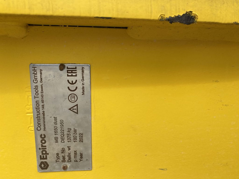 Epiroc MB1650D - Гідравлічний молот в категорії Будівельна техніка: фото 2 Epiroc MB1650D - Гідравлічний молот в категорії Будівельна техніка: фото 2