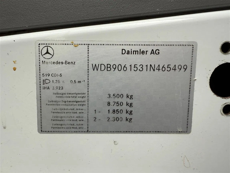 Тягач Mercedes-Benz Sprinter 519 3.0 V6 EURO 5 Be Trekker 3 Zits Cruise 8.8 Ton: фото 16