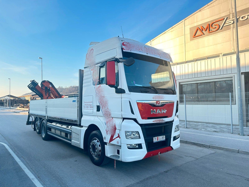 MAN TGX 26.440 - Бортова вантажівка/ Платформа, Вантажівка з маніпулятором: фото 1 MAN TGX 26.440 - Бортова вантажівка/ Платформа, Вантажівка з маніпулятором: фото 1