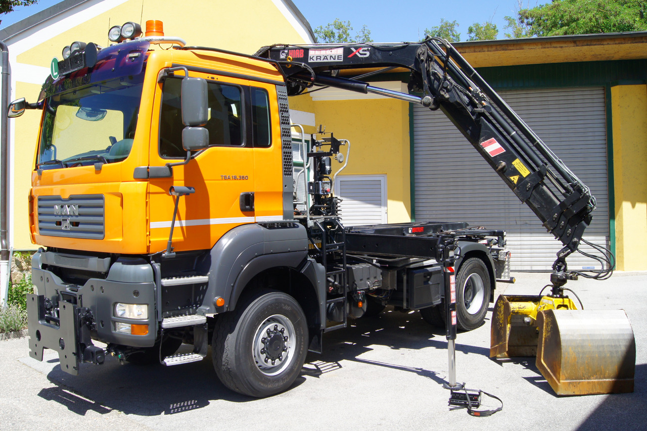 MAN TGA 18.360 BL 4x4/Euro4/TÜV/HIAB 111/MULTILIFT/Winterdienst - Тросовий мультиліфт, Вантажівка з маніпулятором: фото 2 MAN TGA 18.360 BL 4x4/Euro4/TÜV/HIAB 111/MULTILIFT/Winterdienst - Тросовий мультиліфт, Вантажівка з маніпулятором: фото 2