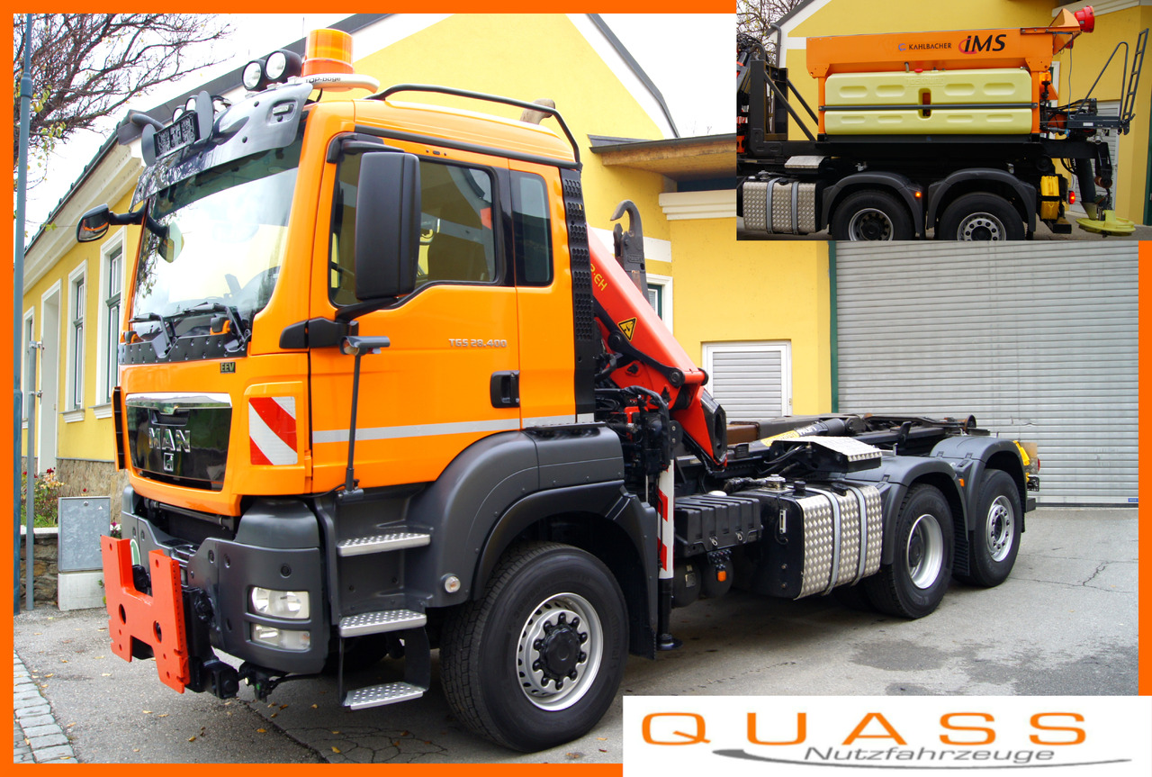MAN TGS 28.400 BL 6x4-4/TÜV/PK12002/PALIFT/Winterdienst/Salzstreuer/Streuer/Schneepflug - Снігоприбиральна машина: фото 1 MAN TGS 28.400 BL 6x4-4/TÜV/PK12002/PALIFT/Winterdienst/Salzstreuer/Streuer/Schneepflug - Снігоприбиральна машина: фото 1