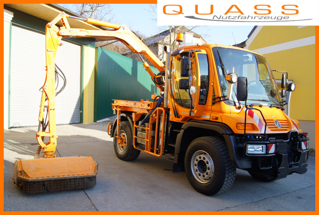 MERCEDES-BENZ Unimog U 400/Hydrostat/Mähtür +MULAG MHU 800 - Самоскид вантажівка: фото 1 MERCEDES-BENZ Unimog U 400/Hydrostat/Mähtür +MULAG MHU 800 - Самоскид вантажівка: фото 1