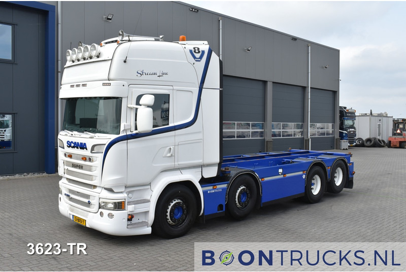 Scania R520 8x2 V8 | EURO6 * 20ft * RETARDER * NL TRUCK * APK 08-2025 * TOP CONDITION - Контейнеровоз/ Змінний кузов вантажівка: фото 1 Scania R520 8x2 V8 | EURO6 * 20ft * RETARDER * NL TRUCK * APK 08-2025 * TOP CONDITION - Контейнеровоз/ Змінний кузов вантажівка: фото 1