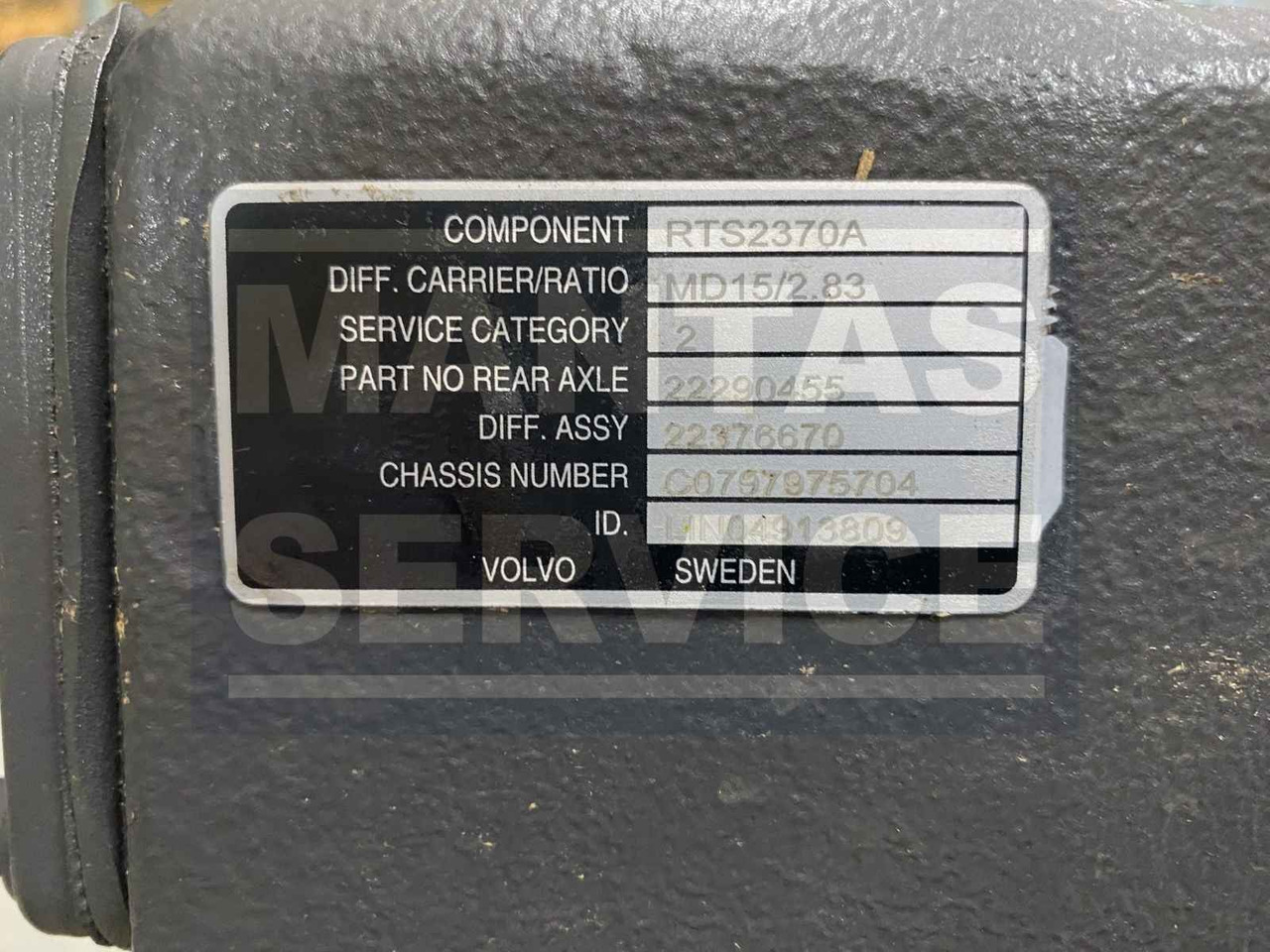VOLVO DIFFERENTIAL CARRIER 22376670 - Трансмісія в категорії Вантажівки: фото 3 VOLVO DIFFERENTIAL CARRIER 22376670 - Трансмісія в категорії Вантажівки: фото 3