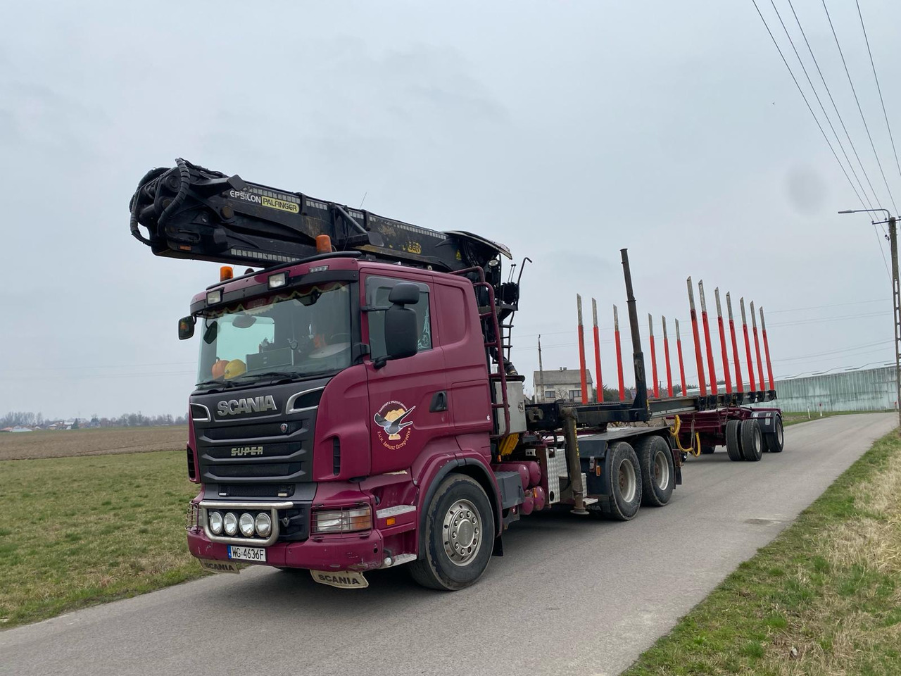 SCANIA R500 - Лісовоз, Вантажівка з маніпулятором: фото 1 SCANIA R500 - Лісовоз, Вантажівка з маніпулятором: фото 1